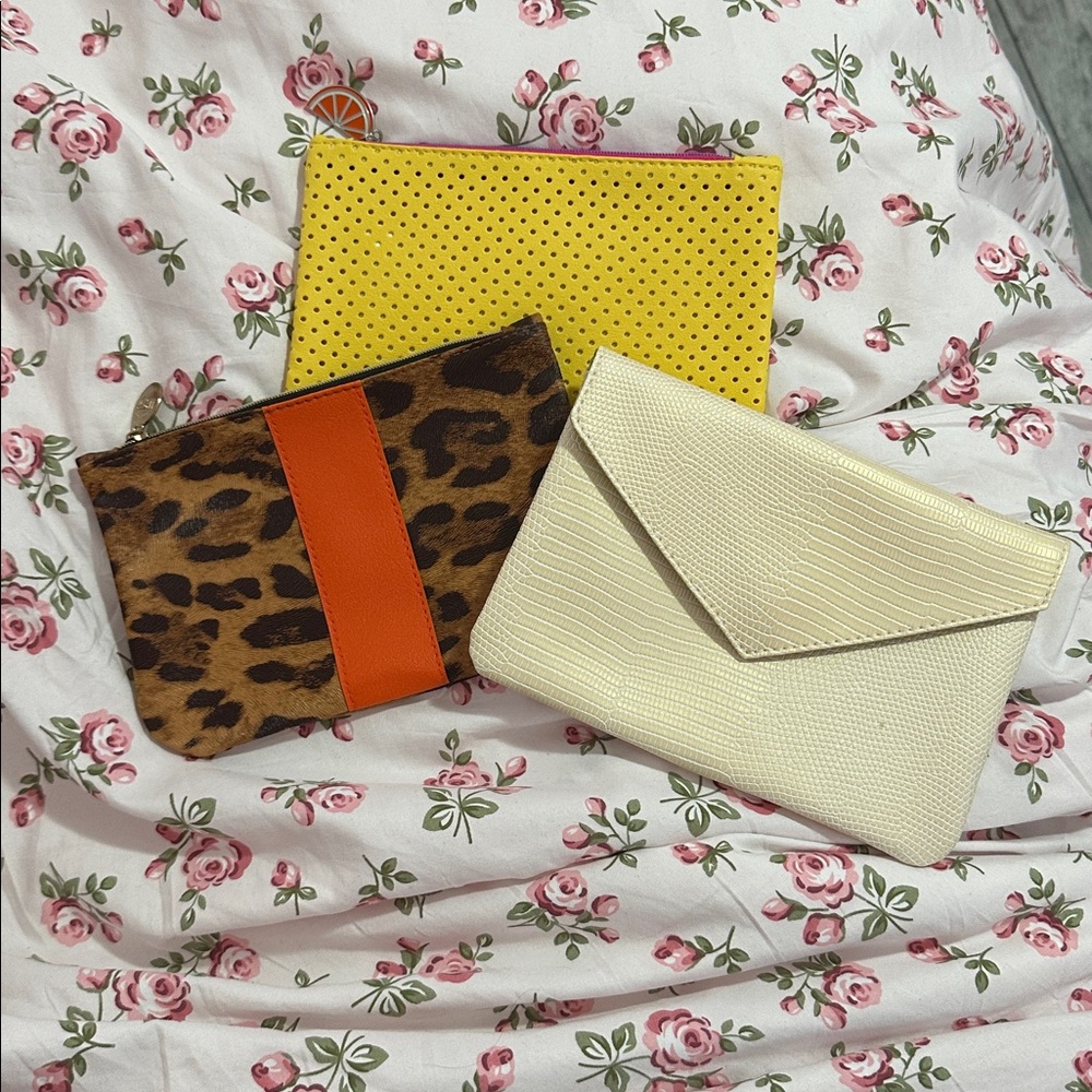 Makeup bag trio